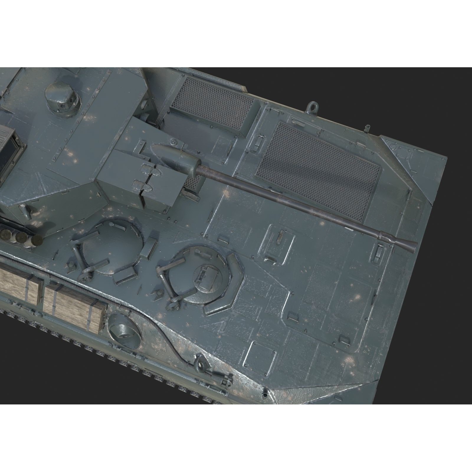 JSDF Type 89 Infantry Fighting Vehicle - Low-Poly Game-Ready 3D Model - View 12