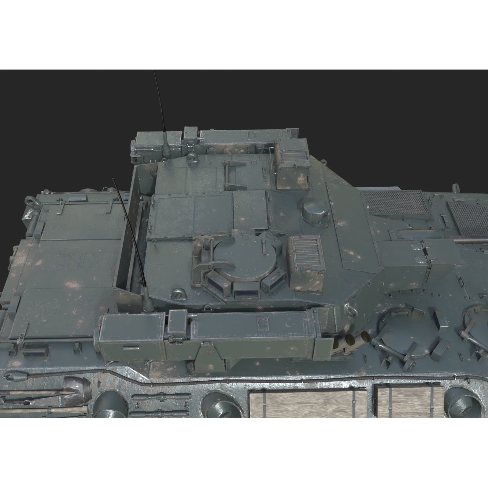 JSDF Type 89 Infantry Fighting Vehicle - Low-Poly Game-Ready 3D Model - View 13