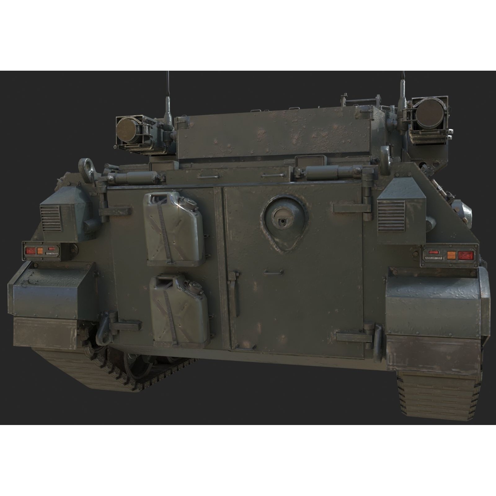 JSDF Type 89 Infantry Fighting Vehicle - Low-Poly Game-Ready 3D Model - View 14