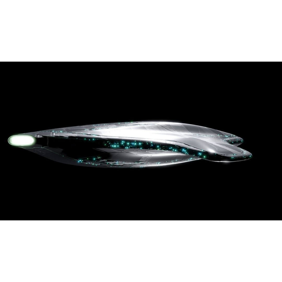 Mothership 3D Model – Futuristic Spaceship, Game Ready, Blender - View 10