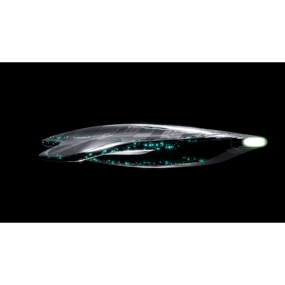 Mothership 3D Model – Futuristic Spaceship, Game Ready, Blender - View 12