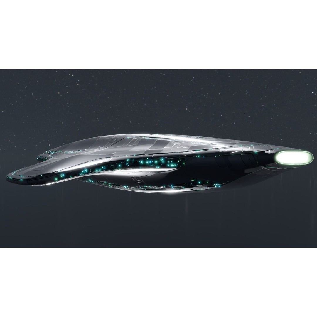 Mothership 3D Model – Futuristic Spaceship, Game Ready, Blender - View 15