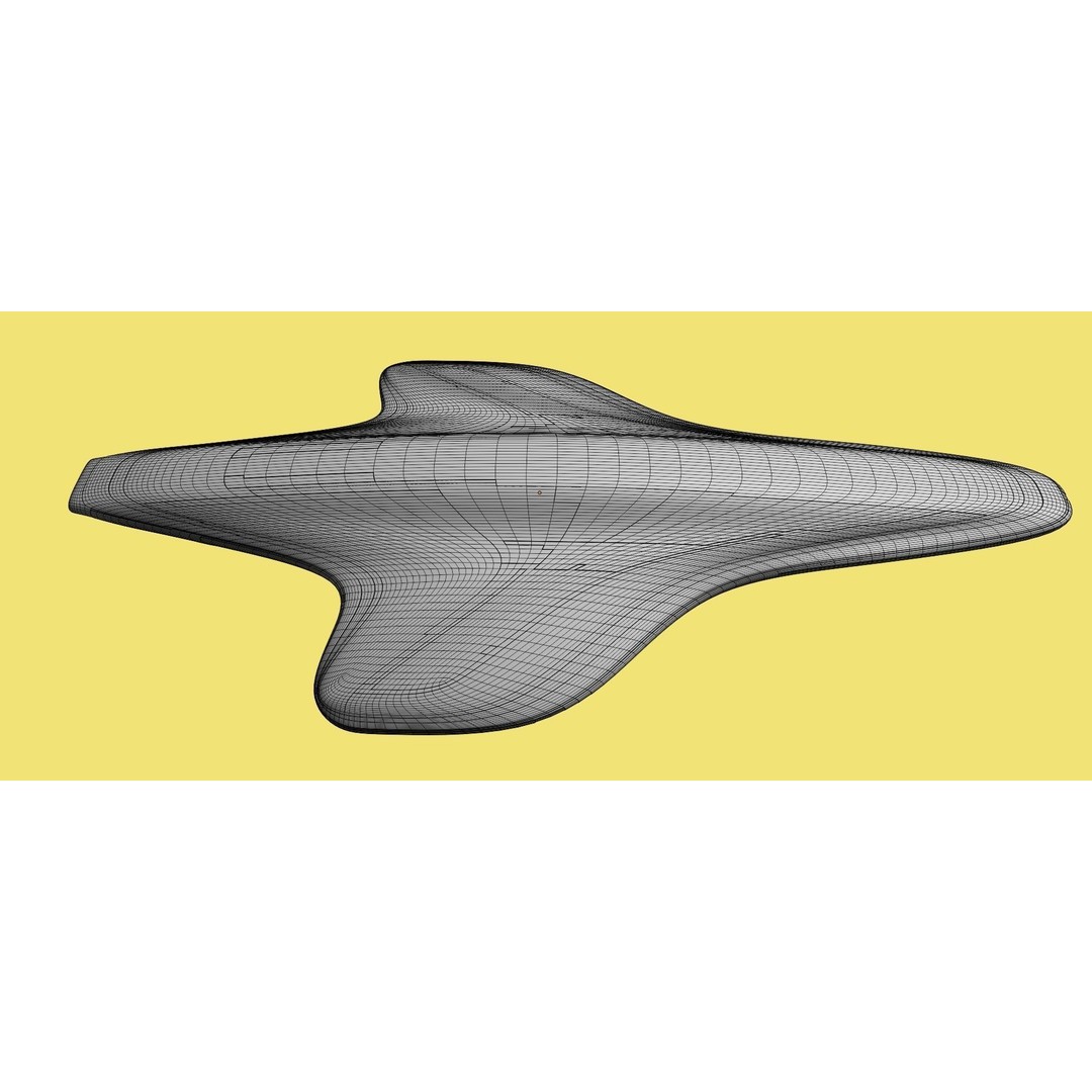 Mothership 3D Model – Futuristic Spaceship, Game Ready, Blender - View 19