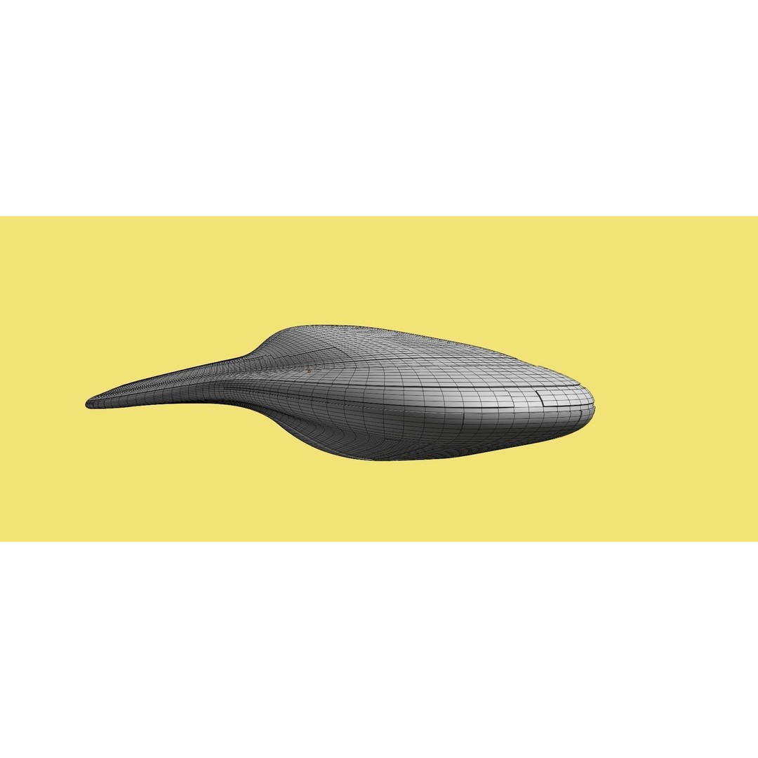 Mothership 3D Model – Futuristic Spaceship, Game Ready, Blender - View 22