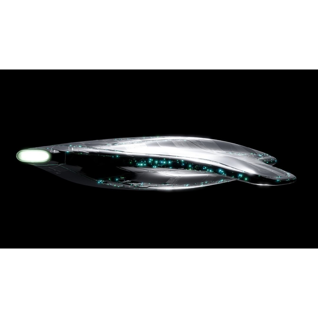 Mothership 3D Model – Futuristic Spaceship, Game Ready, Blender - View 3