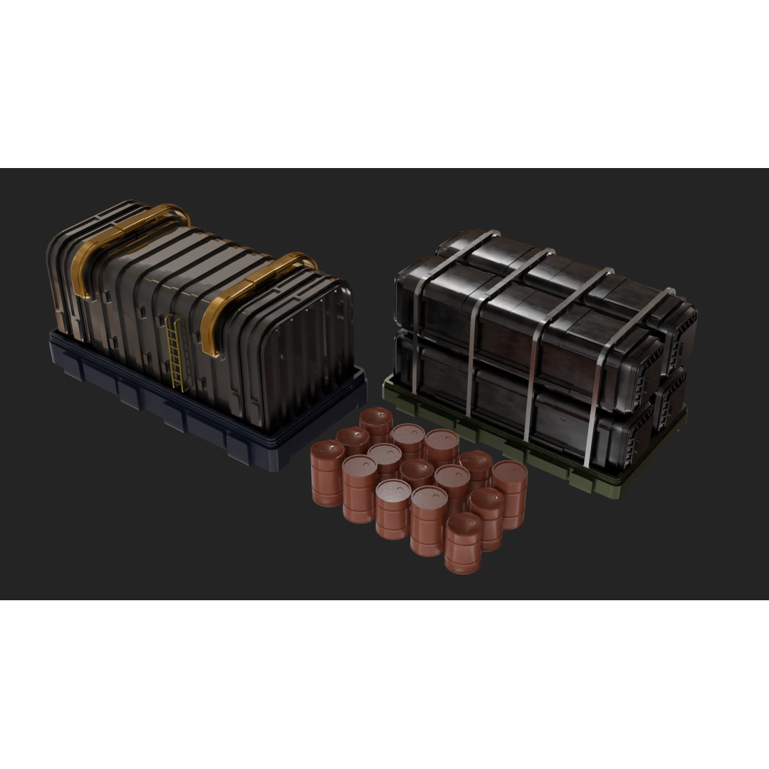 Industrial Factory 3D Model – Game Ready Hard Surface Assets, Blender, FBX - View 7