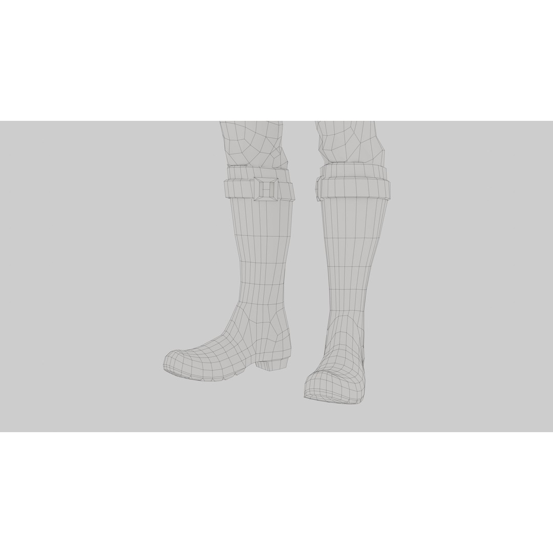 Sci-Fi Alien Character 3D Model – Low Poly Rigged Game Asset, FBX - View 16