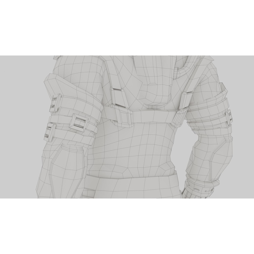 Sci-Fi Alien Character 3D Model – Low Poly Rigged Game Asset, FBX - View 21