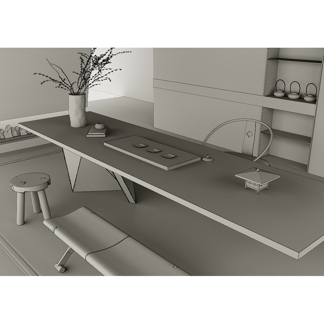 Office Space Interior 3D Model – Modern Design with Textures, 3ds Max - View 10