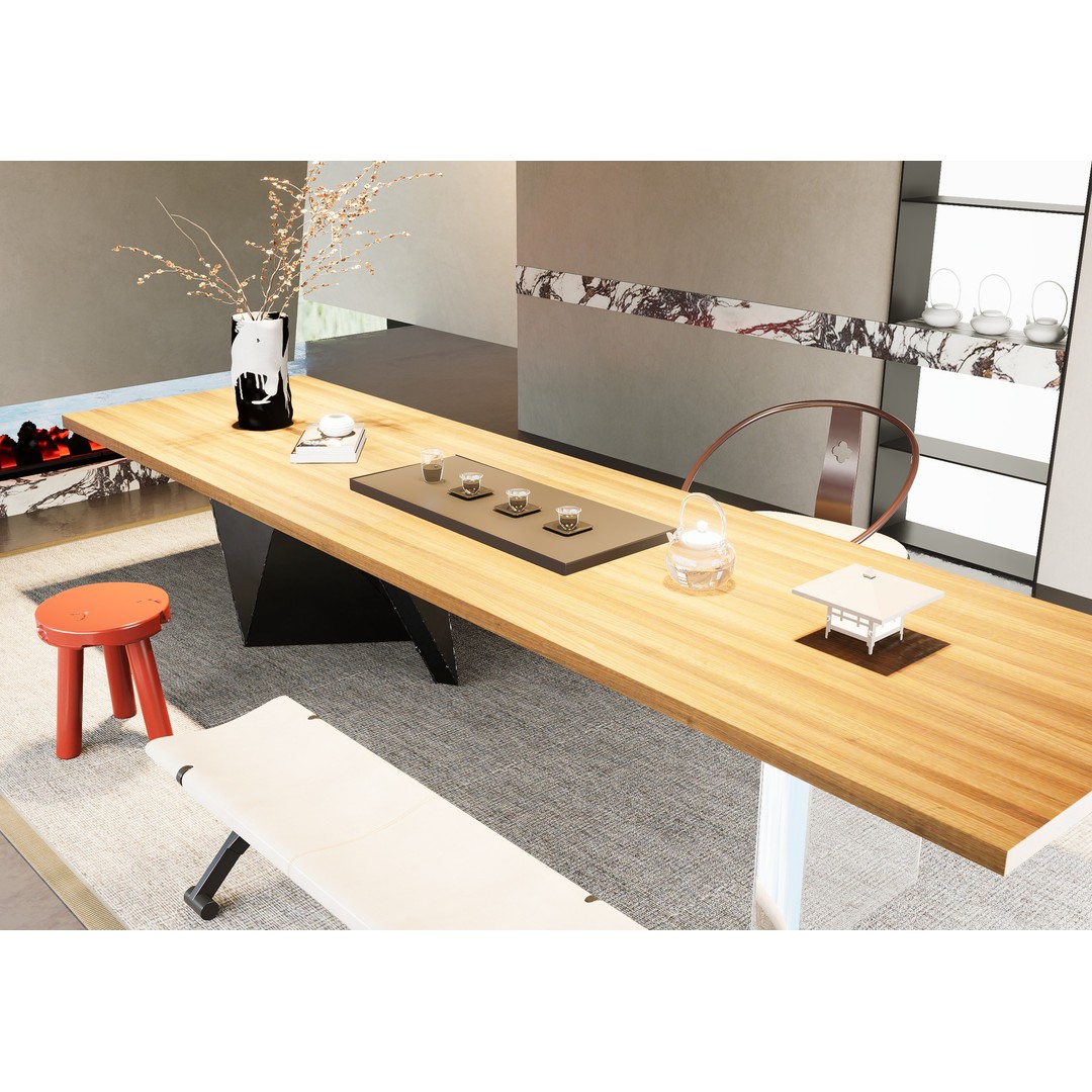 Office Space Interior 3D Model – Modern Design with Textures, 3ds Max - View 3