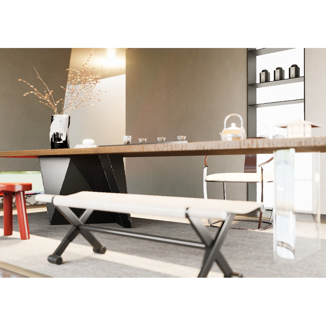 Office Space Interior 3D Model – Modern Design with Textures, 3ds Max - View 5