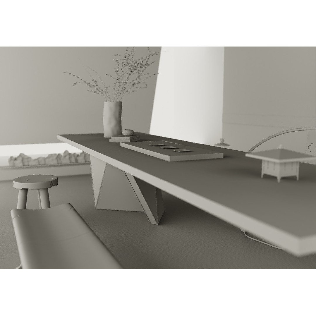 Office Space Interior 3D Model – Modern Design with Textures, 3ds Max - View 8