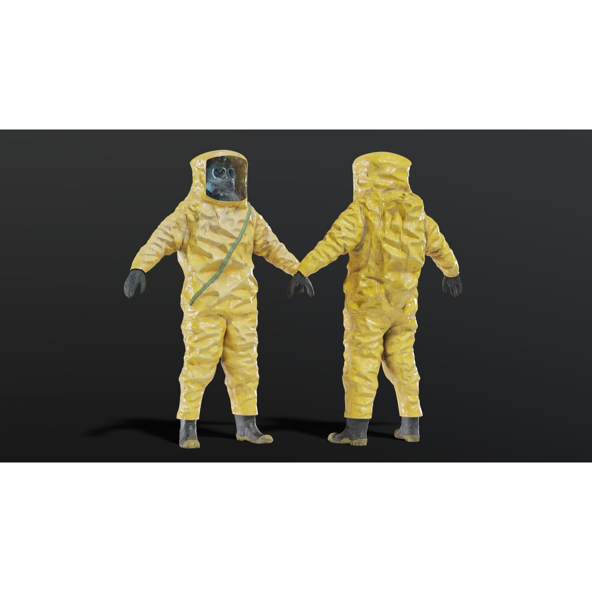 HAZMAT NBC Suit - Game-Ready 3D Model - View 15