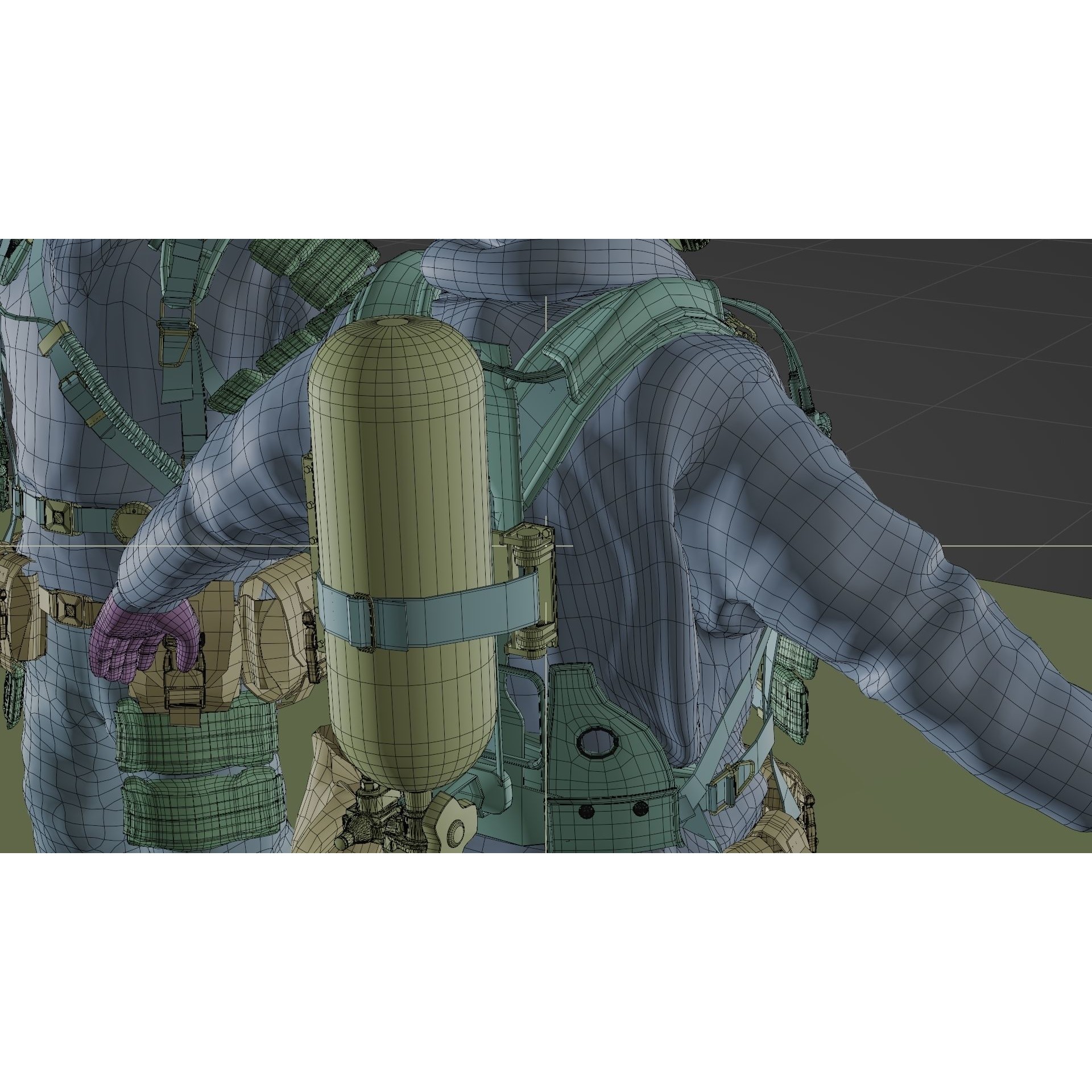 HAZMAT NBC Suit - Game-Ready 3D Model - View 26