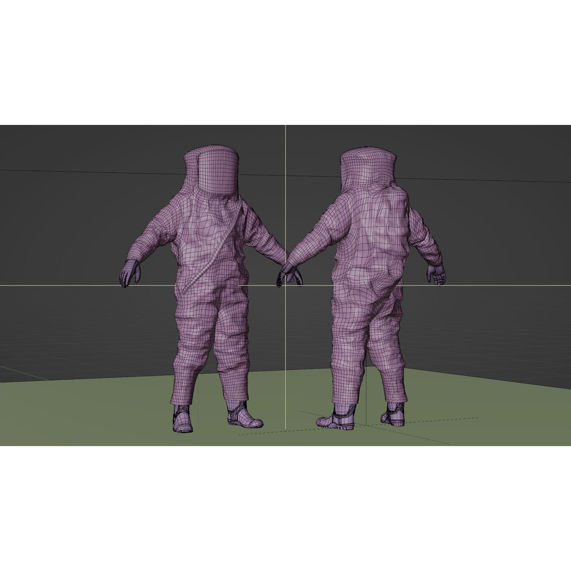 HAZMAT NBC Suit - Game-Ready 3D Model - View 33