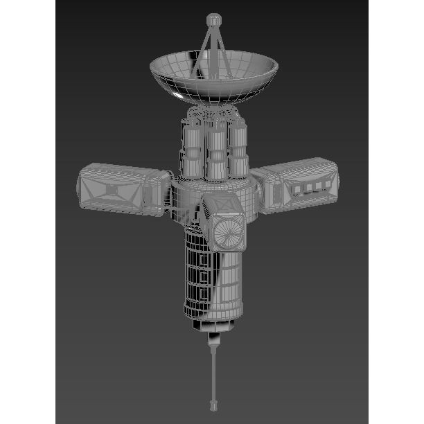 Stylized Satellite 3D Model – Low Poly Game Asset, FBX, PBR - View 19