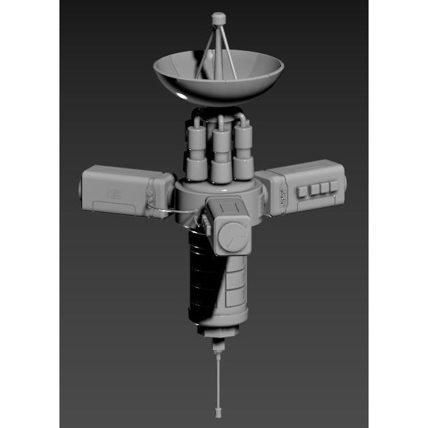 Stylized Satellite 3D Model – Low Poly Game Asset, FBX, PBR - View 20