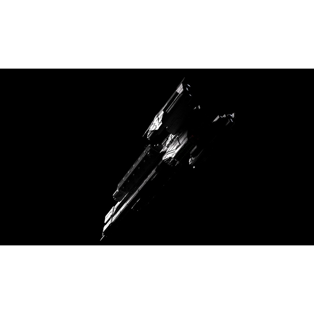 Paris Class Heavy Frigate 3D Model – High Poly Sci-Fi Spaceship, FBX - View 14