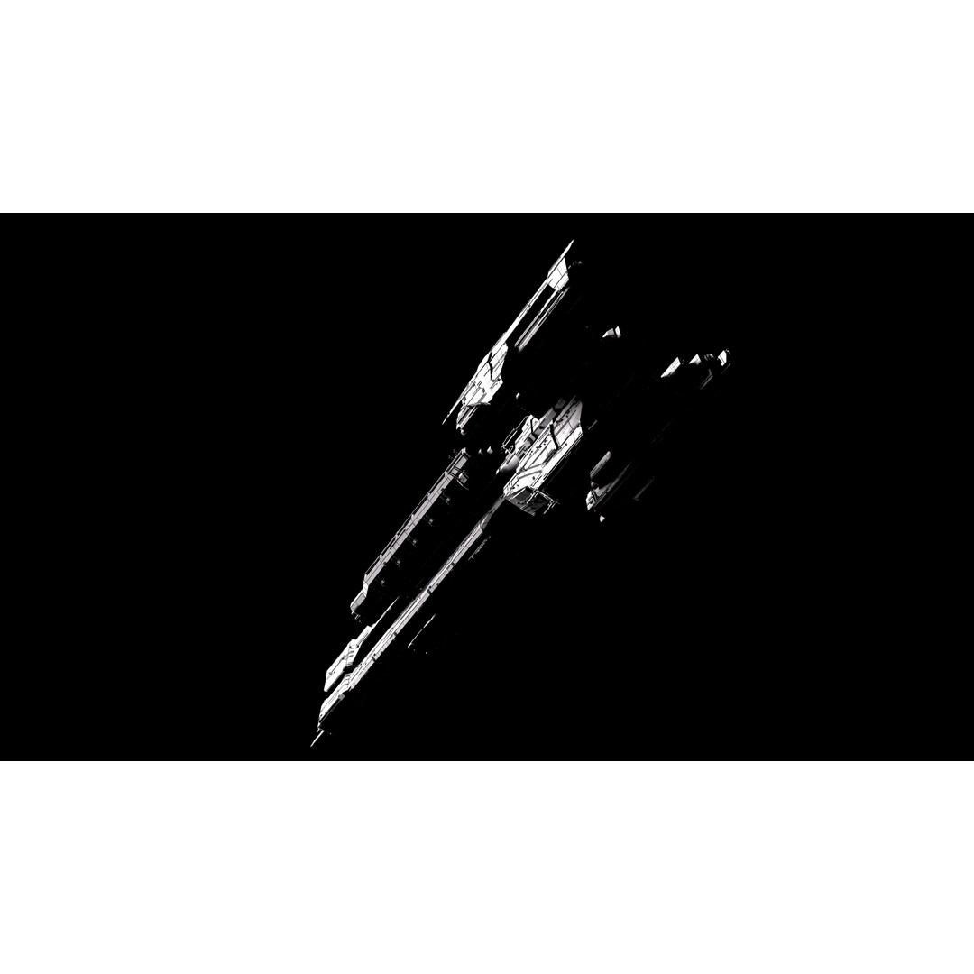 Paris Class Heavy Frigate 3D Model – High Poly Sci-Fi Spaceship, FBX - View 15