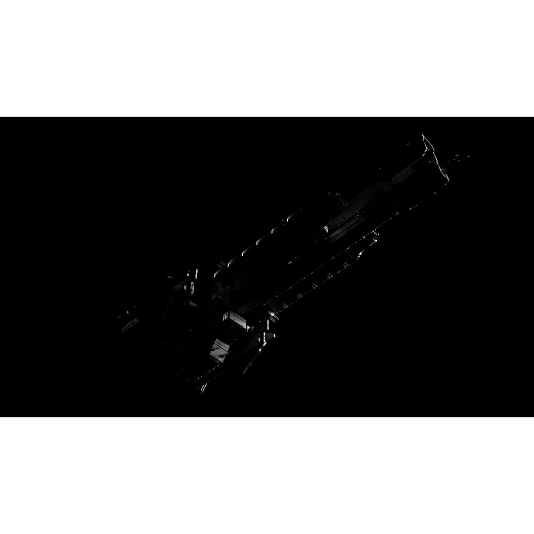 Paris Class Heavy Frigate 3D Model – High Poly Sci-Fi Spaceship, FBX - View 8