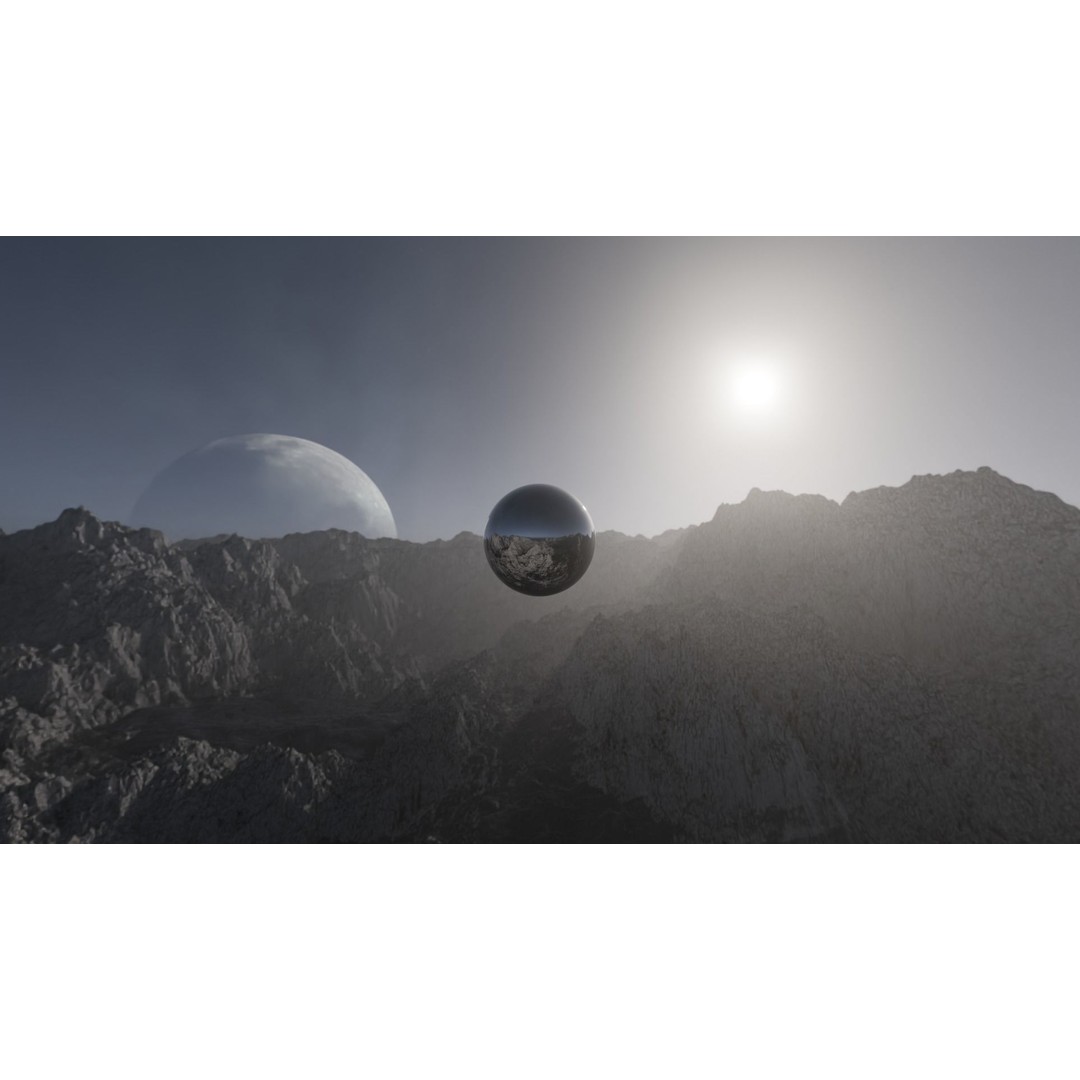 Alien Planet Landscape 3D Model – Low Poly HDRI Pack, 12K Resolution