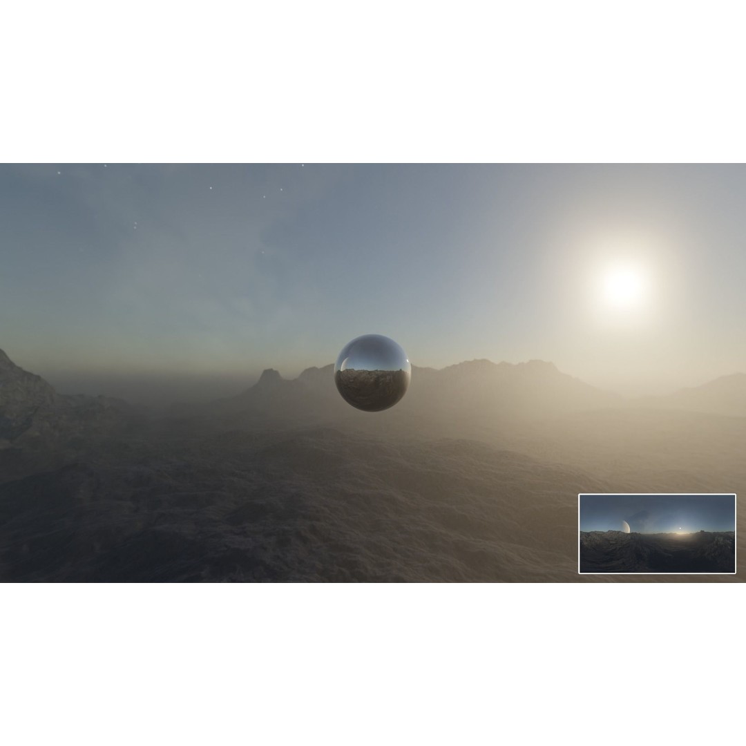 Alien Planet Landscape 3D Model – Low Poly HDRI Pack, 12K Resolution - View 10