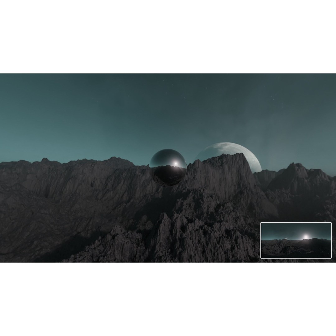 Alien Planet Landscape 3D Model – Low Poly HDRI Pack, 12K Resolution - View 11