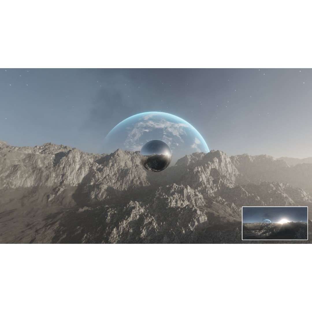 Alien Planet Landscape 3D Model – Low Poly HDRI Pack, 12K Resolution - View 12