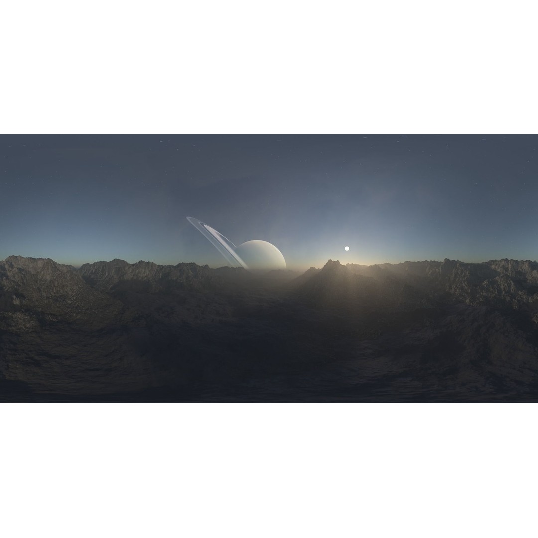 Alien Planet Landscape 3D Model – Low Poly HDRI Pack, 12K Resolution - View 13