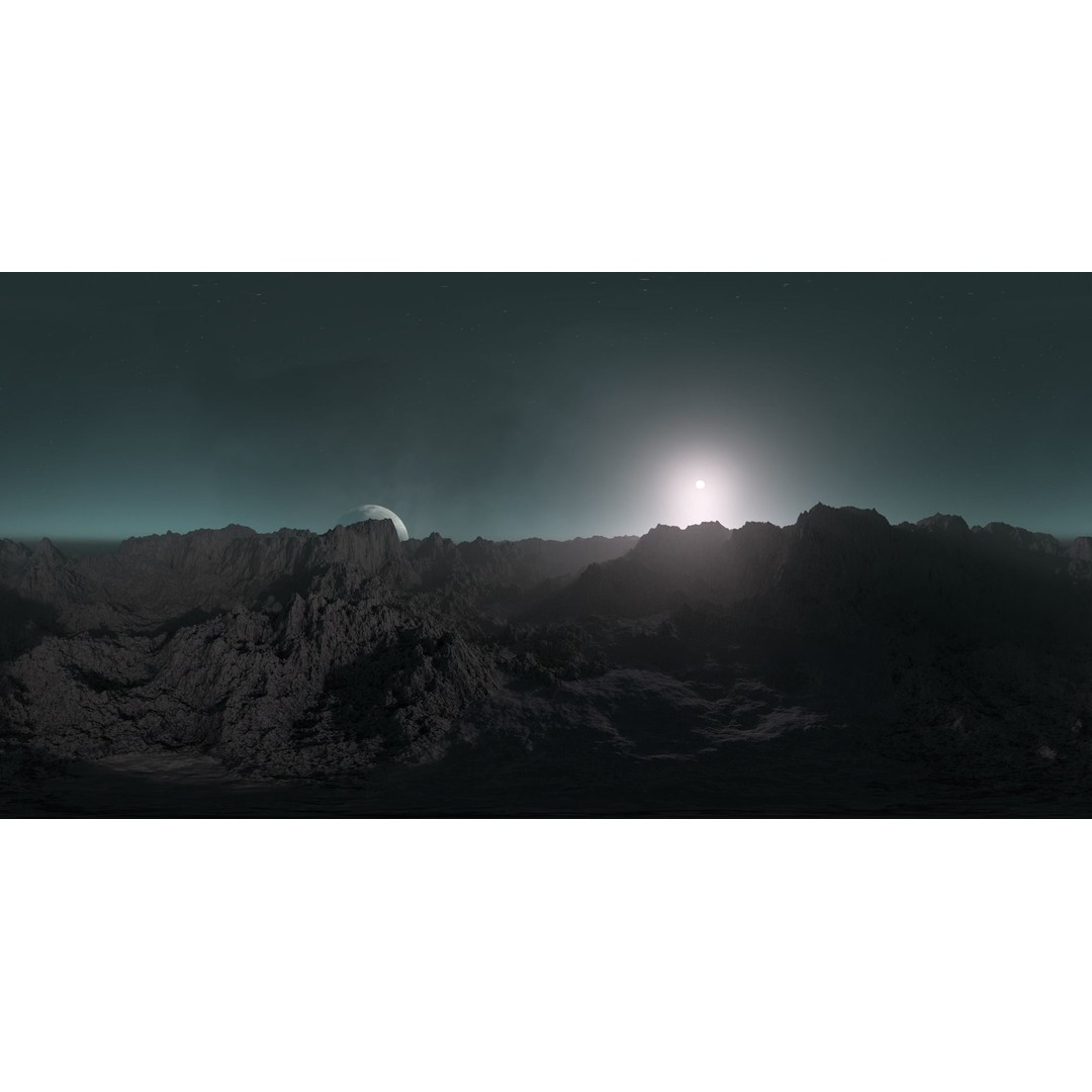 Alien Planet Landscape 3D Model – Low Poly HDRI Pack, 12K Resolution - View 14