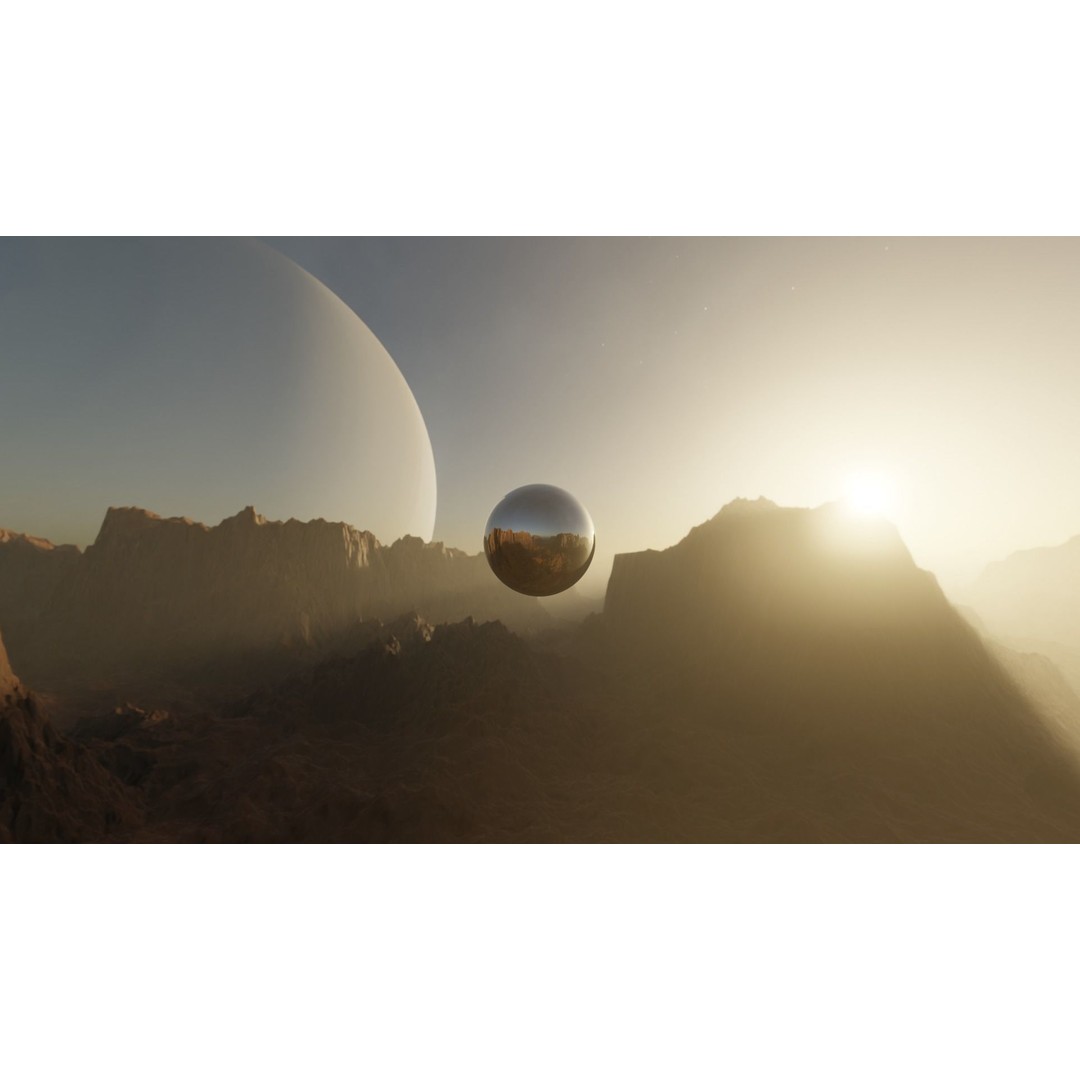 Alien Planet Landscape 3D Model – Low Poly HDRI Pack, 12K Resolution - View 24