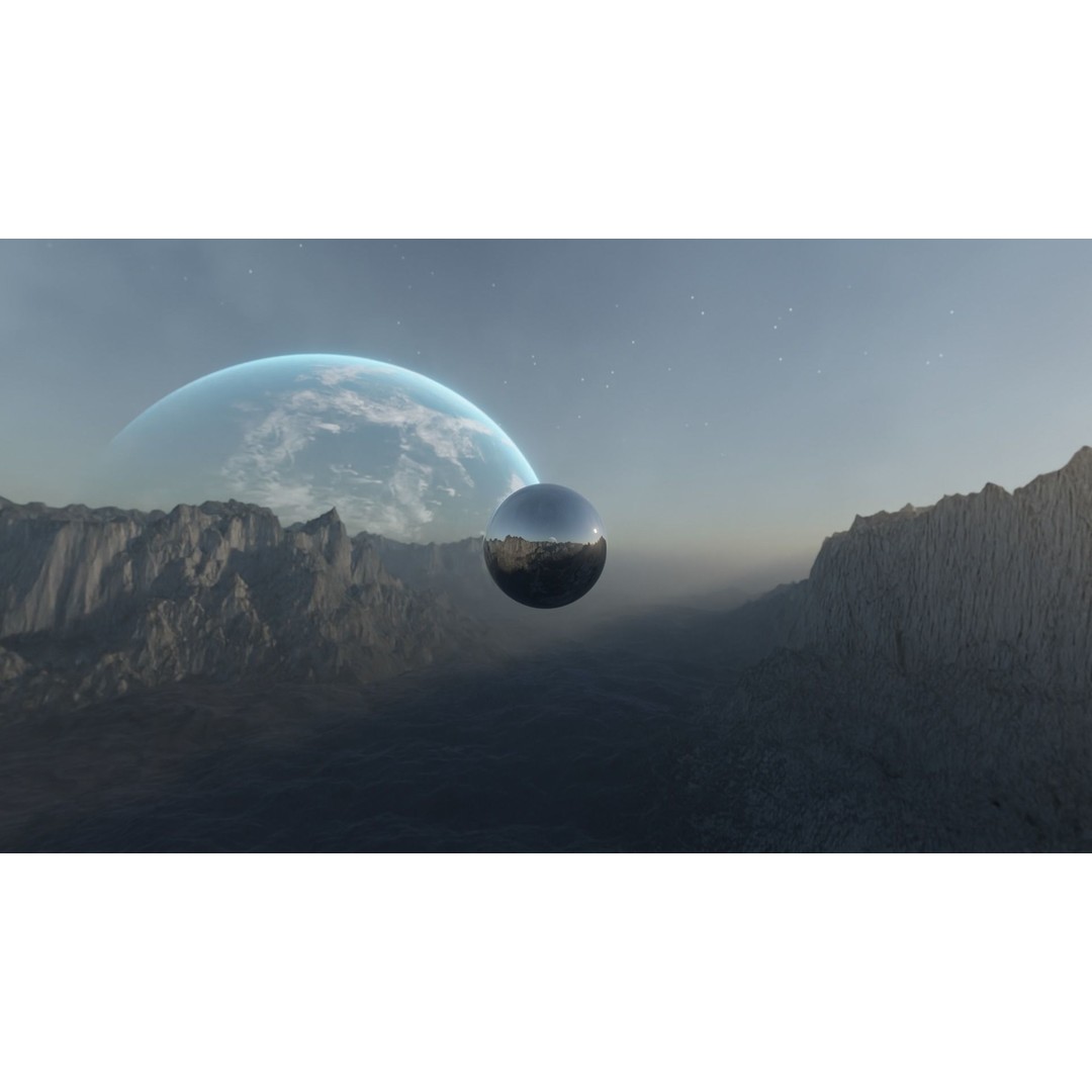 Alien Planet Landscape 3D Model – Low Poly HDRI Pack, 12K Resolution - View 25