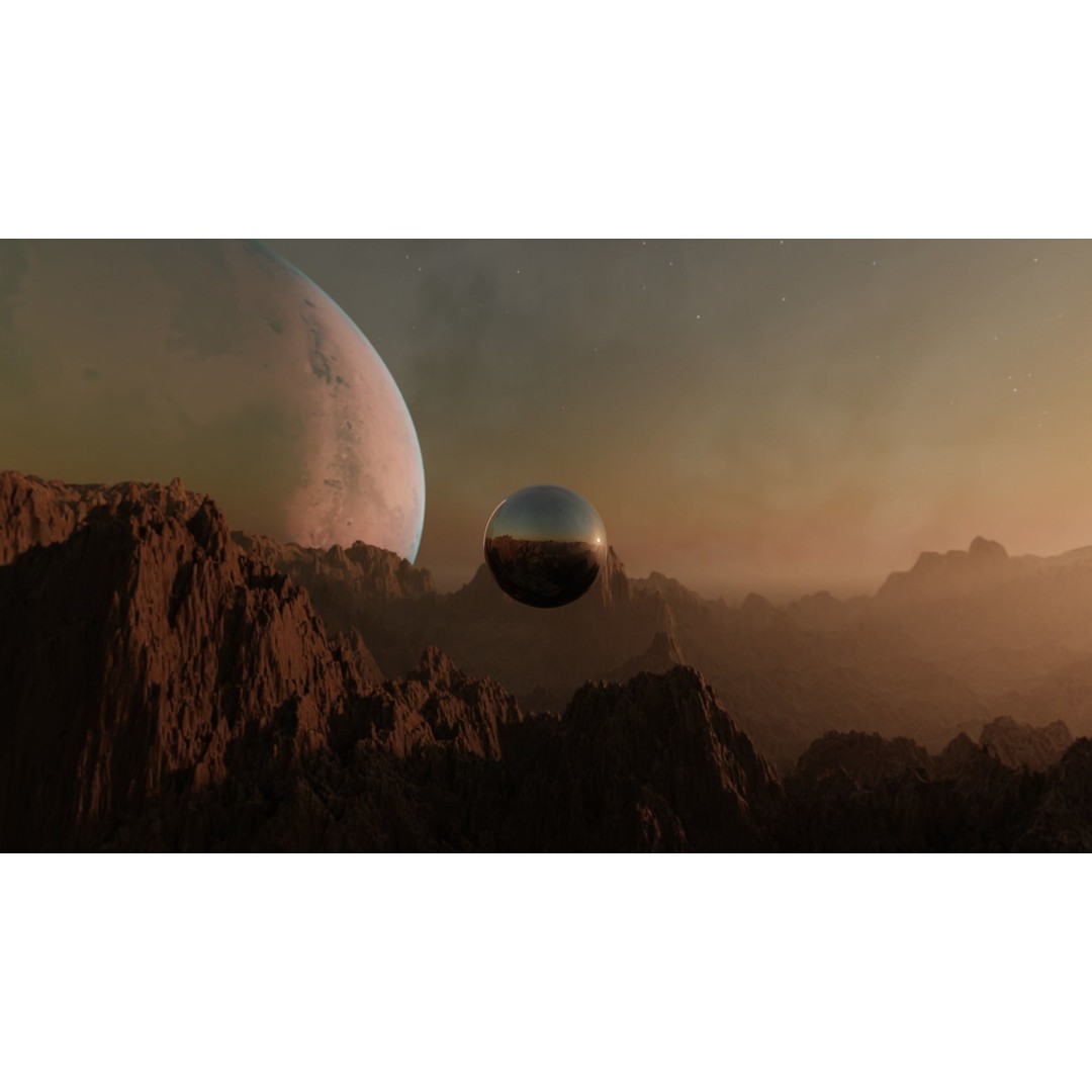 Alien Planet Landscape 3D Model – Low Poly HDRI Pack, 12K Resolution - View 26