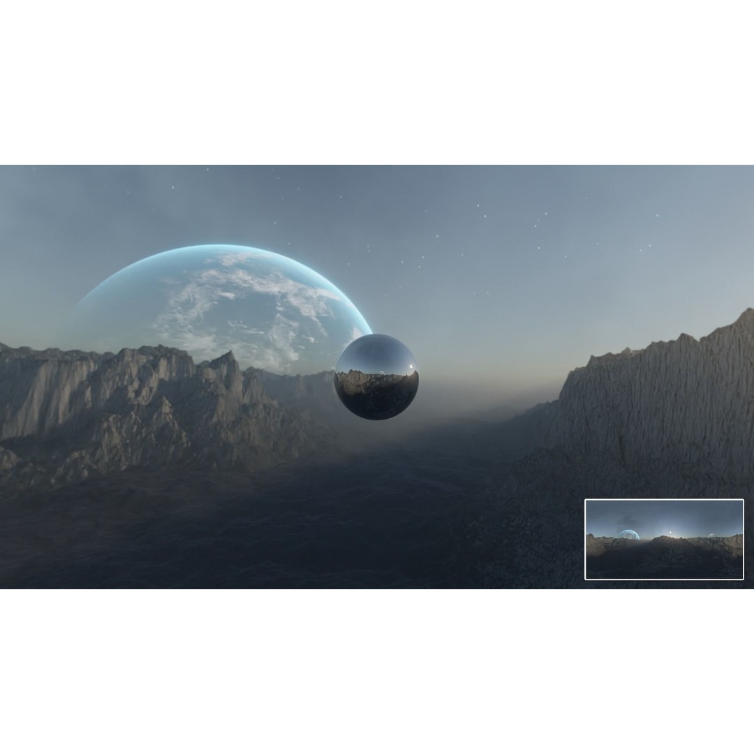Alien Planet Landscape 3D Model – Low Poly HDRI Pack, 12K Resolution - View 5
