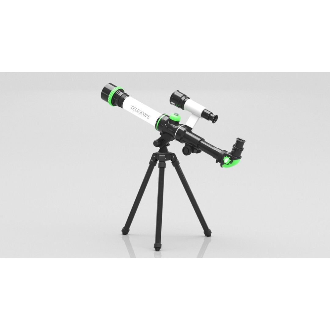 ToyerBee Kids Toy Telescope 3D Model – Low Poly PBR Game Asset, FBX - View 12