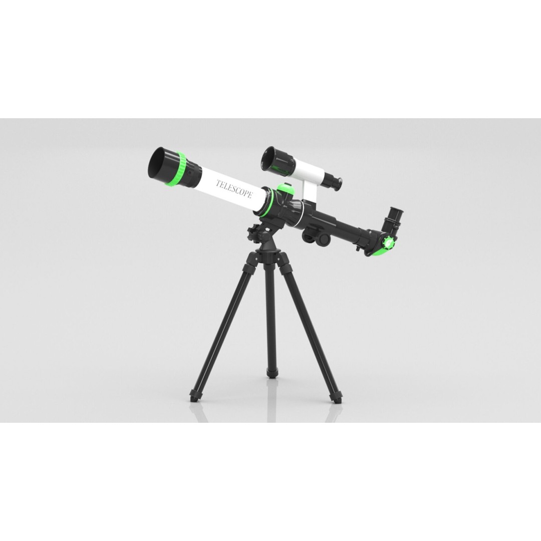 ToyerBee Kids Toy Telescope 3D Model – Low Poly PBR Game Asset, FBX - View 14