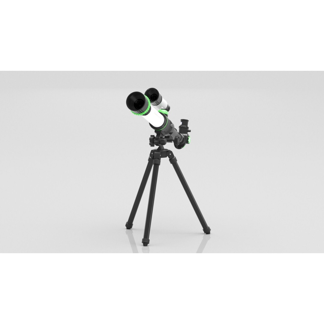 ToyerBee Kids Toy Telescope 3D Model – Low Poly PBR Game Asset, FBX - View 16