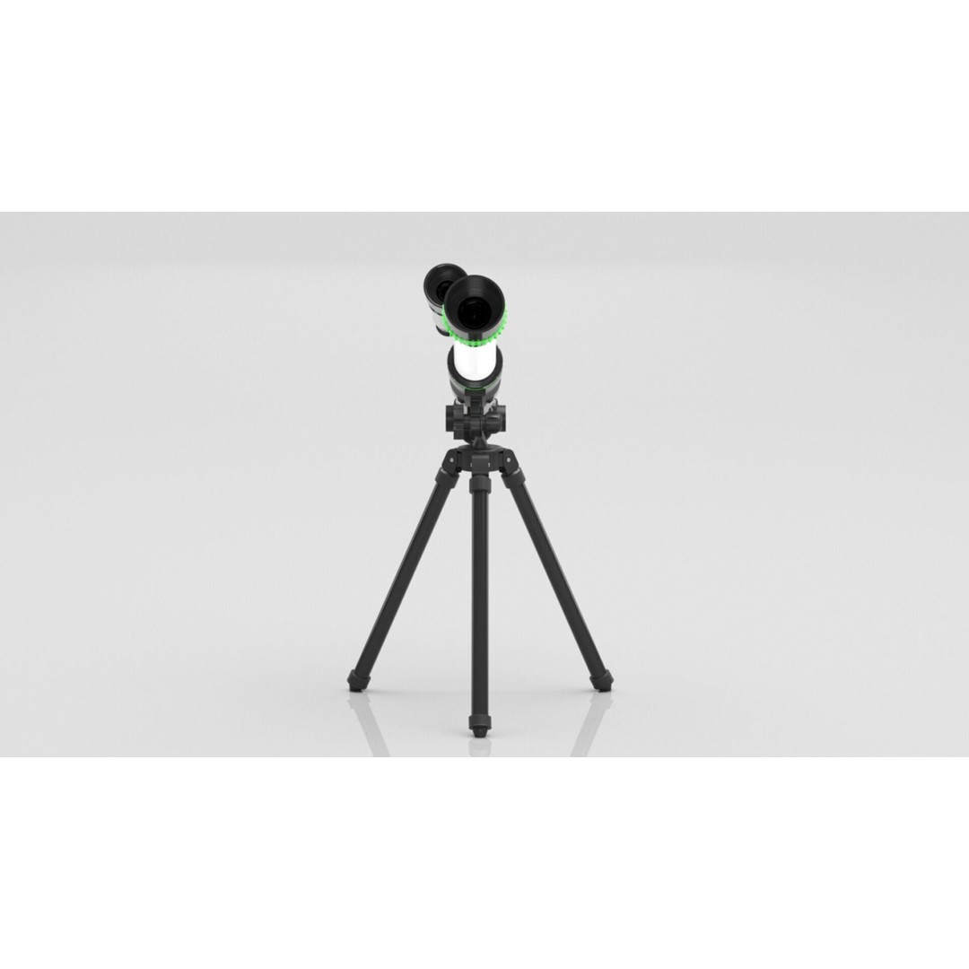 ToyerBee Kids Toy Telescope 3D Model – Low Poly PBR Game Asset, FBX - View 18