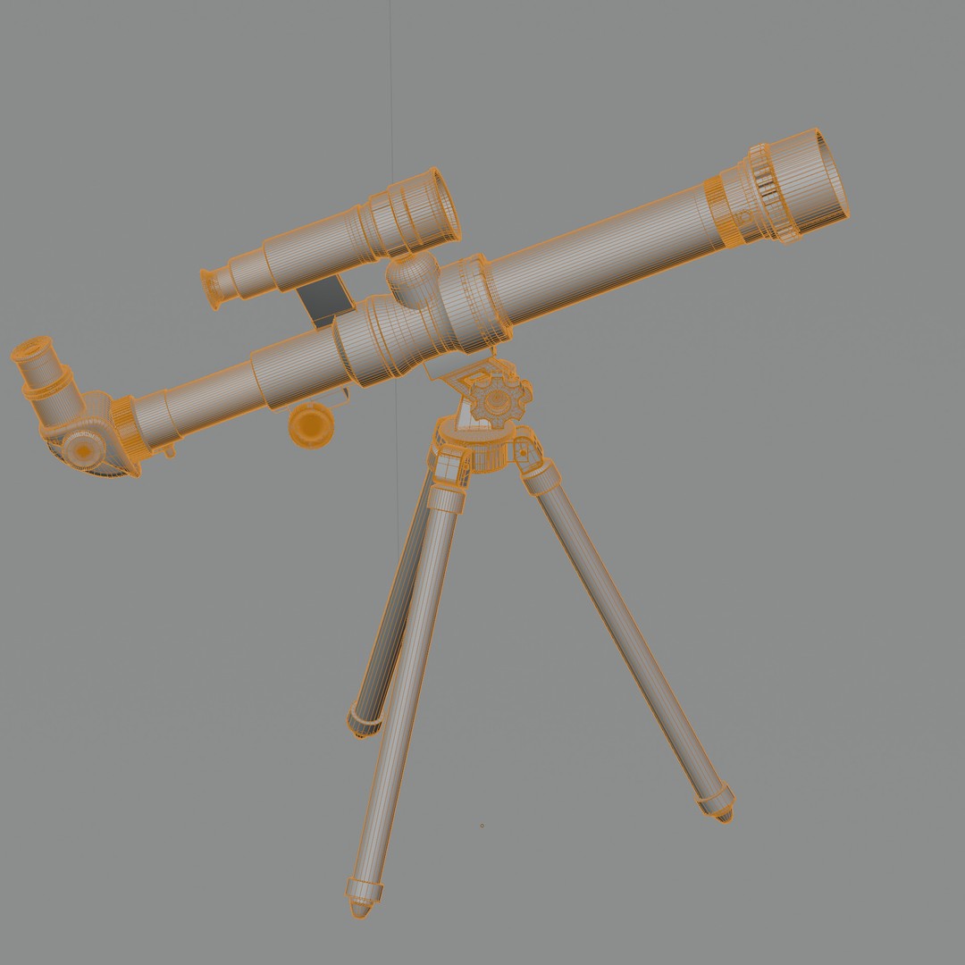 ToyerBee Kids Toy Telescope 3D Model – Low Poly PBR Game Asset, FBX - View 21