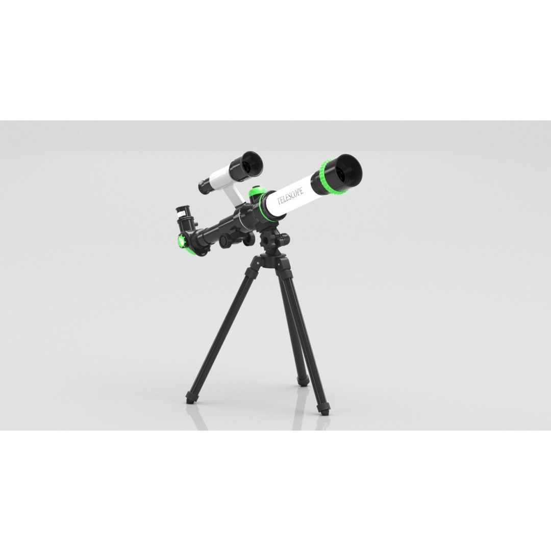 ToyerBee Kids Toy Telescope 3D Model – Low Poly PBR Game Asset, FBX - View 6