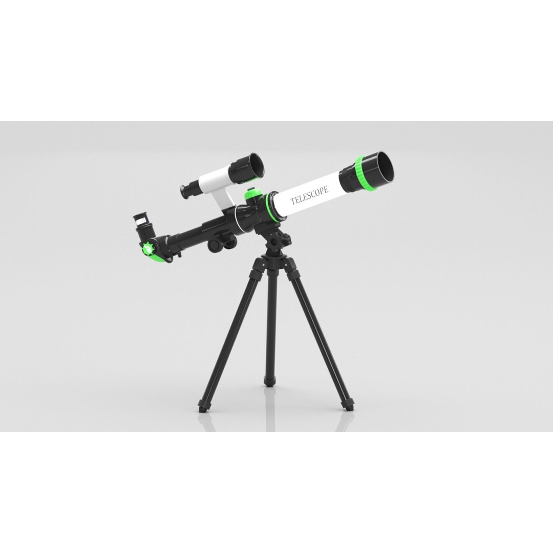 ToyerBee Kids Toy Telescope 3D Model – Low Poly PBR Game Asset, FBX - View 7