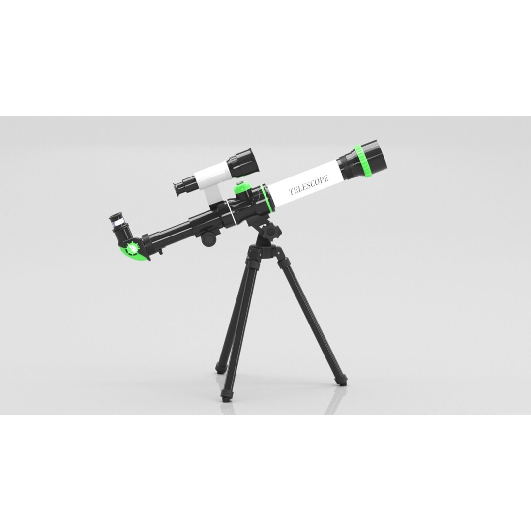 ToyerBee Kids Toy Telescope 3D Model – Low Poly PBR Game Asset, FBX - View 8
