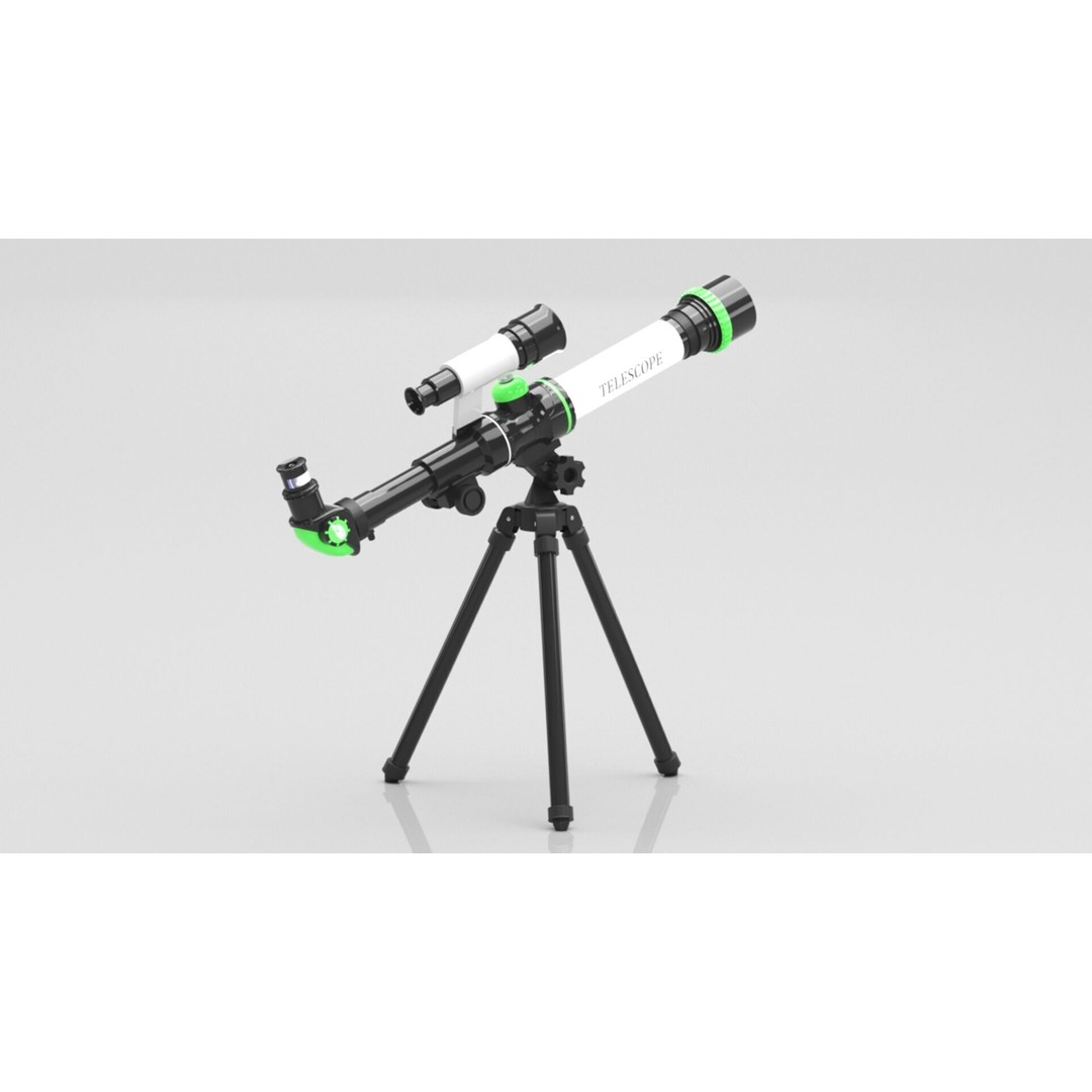 ToyerBee Kids Toy Telescope 3D Model – Low Poly PBR Game Asset, FBX - View 9