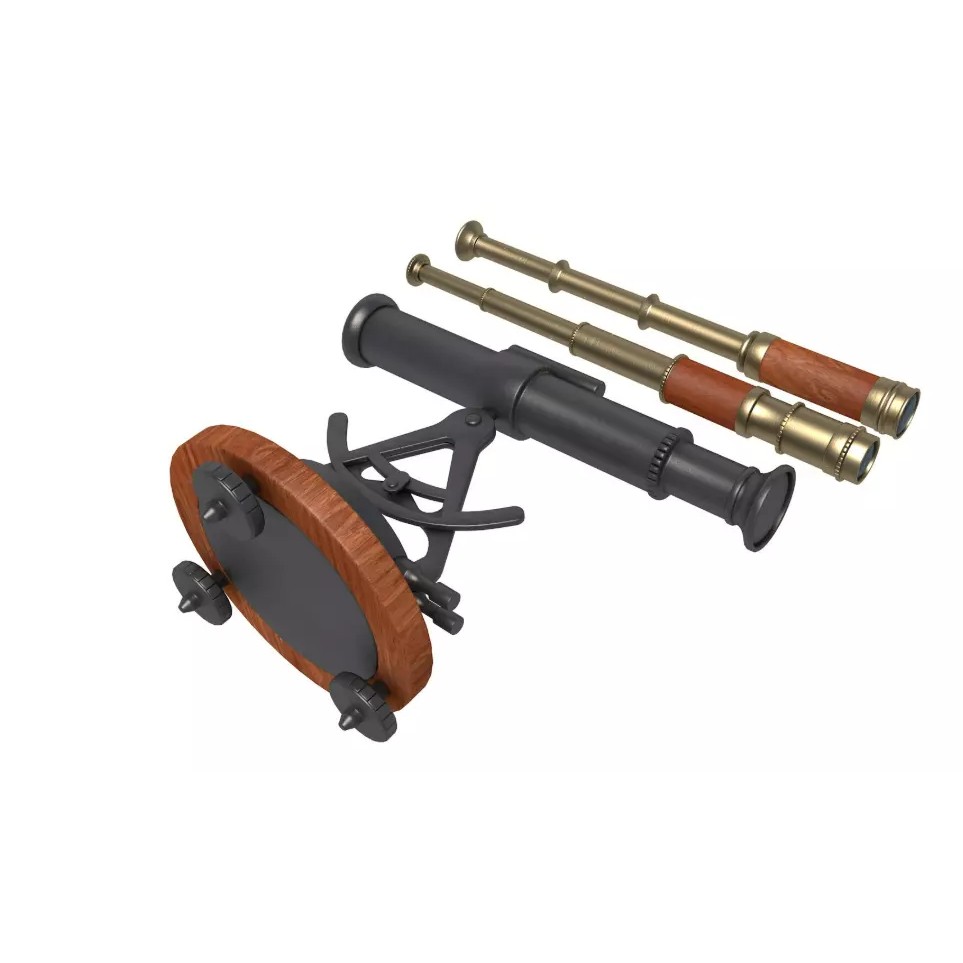 Telescopes 3D Model – High-Quality PBR Asset, FBX, OBJ, Blender - View 15