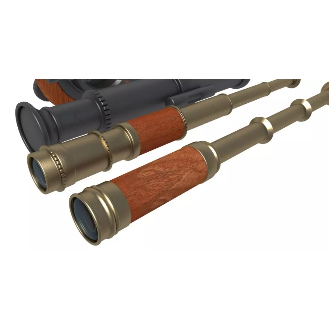 Telescopes 3D Model – High-Quality PBR Asset, FBX, OBJ, Blender - View 18