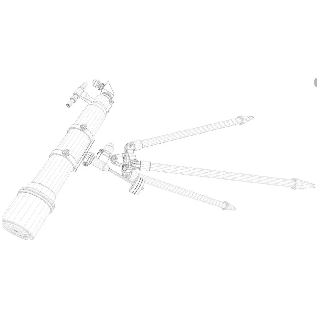 Telescopes 3D Model – High-Quality PBR Asset, FBX, OBJ, Blender - View 23