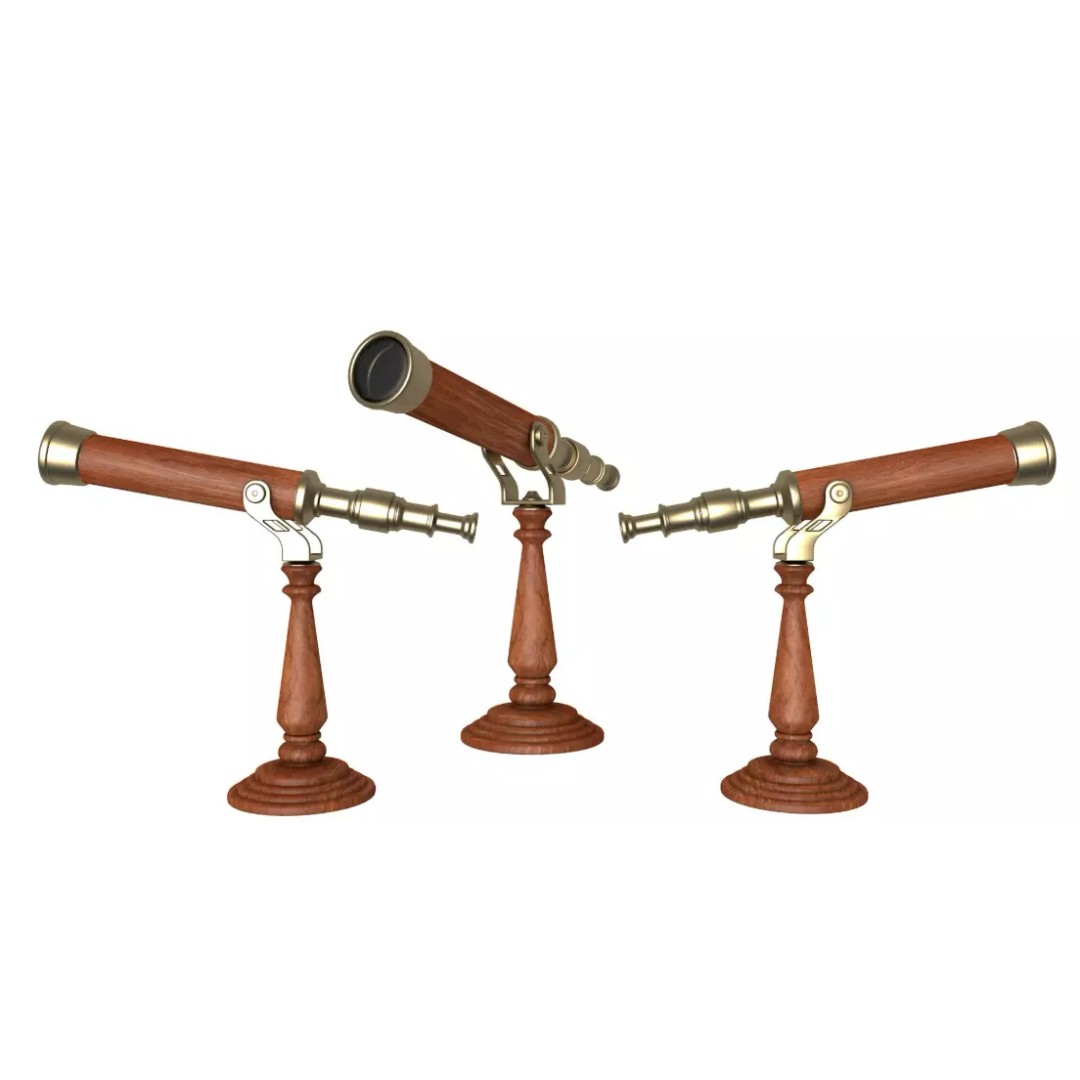 Telescopes 3D Model – High-Quality PBR Asset, FBX, OBJ, Blender - View 3