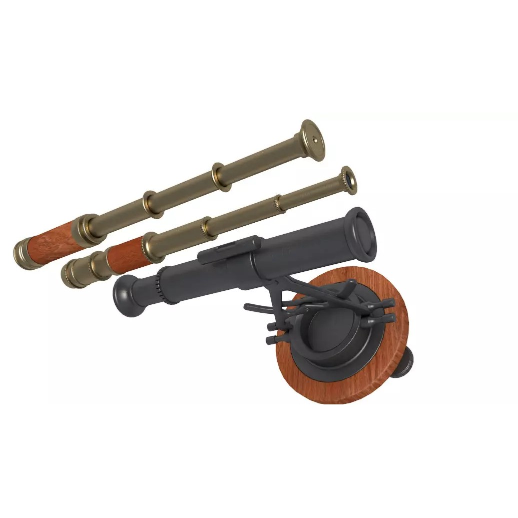 Telescopes 3D Model – High-Quality PBR Asset, FBX, OBJ, Blender - View 5