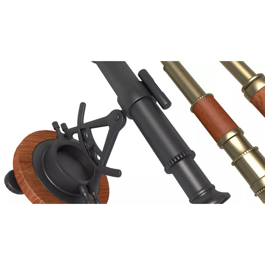 Telescopes 3D Model – High-Quality PBR Asset, FBX, OBJ, Blender - View 6