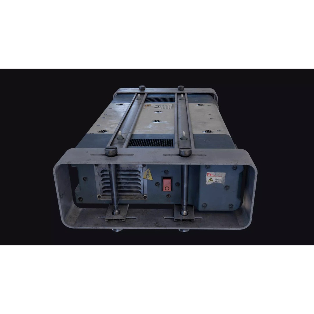 SCIFI Device 3D Model – Low Poly Futuristic Artifact, FBX/OBJ - View 10